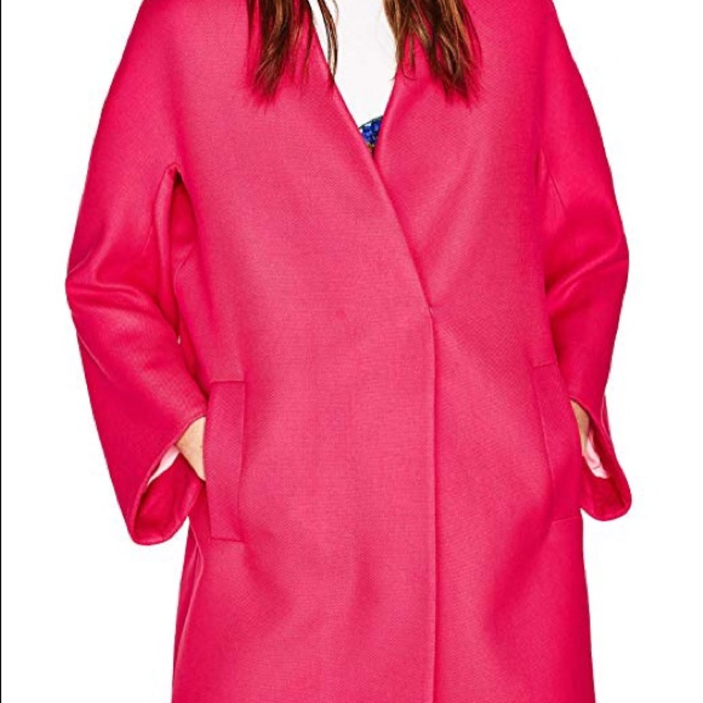 Zara Pink Oversized Weave Coat